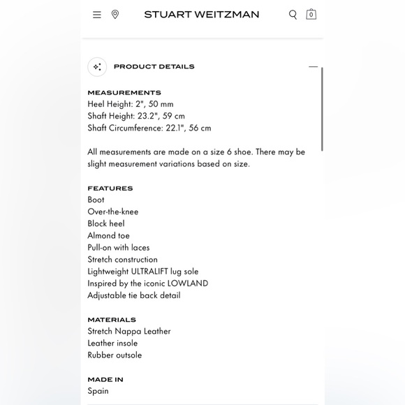 $1100 NWOT Stuart Weitzman Lowland Leather Boots - Picture 3 of 8